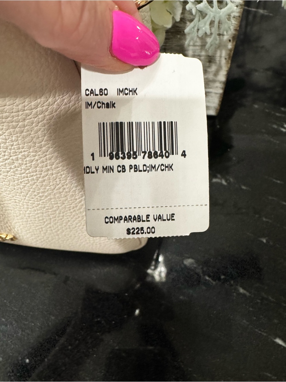 COACH Hadley Mini Crossbody in Chalk pebbled leather - Picture 9 of 11